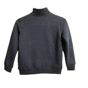 Pullover Eddie Bauer Niños Sherpa Forrado Polar Cuello Simulado Talla S (7/8) Gris Nuevo con Etiquetas - Imagen 1 de 14