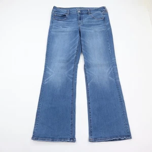 Jeans American Eagle para mujer 14 Favorite Boyfriend azul tiro medio lavado - Imagen 1 de 10