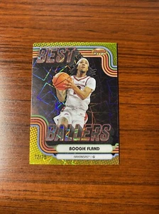 2024-25 Bowman U Best | Boogie Fland Yellow Lazer Refractor /75 Arkansas - Bild 1 von 2