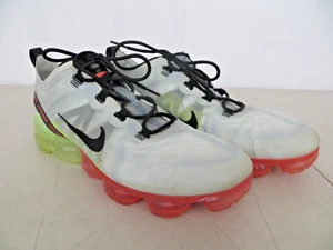 Nike Vapormax 2019 Neon Collection Shoes Men 11 White Grey Yellow Low Lace Up - Picture 1 of 9