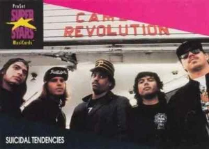 1991 PRO-SET MUSIC SUPER STARS MusiCards Trading Card #241 - SUICIDAL TENDENCIES - Picture 1 of 2