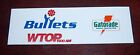 Autocollants / logo Washington Bullets années 1980 - coupon basketball années 90 au dos