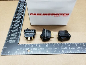 (2 pcs)TIGC51-6S-BL-MBL Carlingswitch, 15A 125vac SPDT, Full Sized Rocker Switch - Picture 1 of 7