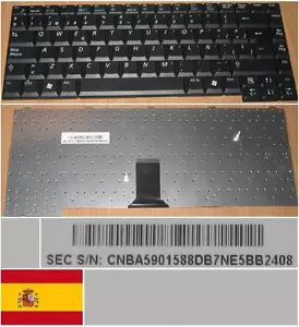 Tastatur qwerty Spanisch Samsung R50 CNBA5901588 BA59-01588D Schwarz - Bild 1 von 1