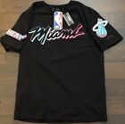 Men's Miami Heat Pro Standard Black Chenille T-Shirt Sz Medium