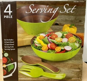 Melamine 4-Piece Bowl Serving Set, BPA Free - Picture 1 of 5