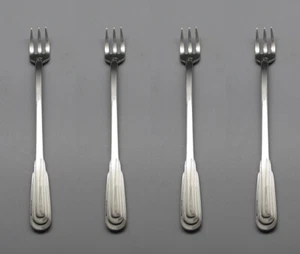 Oneida Forchette Cocktail Inox Cityscape - Set di quattro Nuove - Foto 1 di 3
