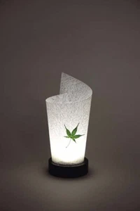 Cordless Light Lamp Mini Lamp Stylish Japanese Washi Paper Momiji - Picture 1 of 3