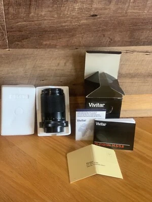 Vivitar 70-210mm f4.5-f5.6 1:4x focus lens for Contax/Yashica Mount w/Box Manual - Image 1 of 4