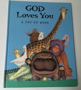Vintage Christian Children’s Pop-Up Book GOD LOVES YOU A 1996 Arnold Shapiro - Imagen 1 de 11