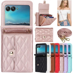 Bolso de cuero para Motorola Razr 40 Ultra / 40 con correa bandolera funda billetera - Imagen 1 de 83