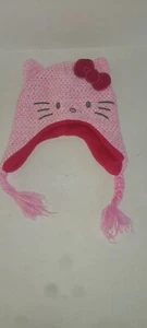Hello Kity Beanie w Tails Youth Or Small For Women - Picture 1 of 5
