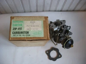 New NOS Carter Zip-Fit 1955-56 Mopar Plymouth Dodge Carburetor 2604 No. 1739 401 - Bild 1 von 6