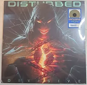SEALED Disturbed – Divisive 2022 Gold Colored Vinyl Walmart Exclusive LP Album - Imagen 1 de 2