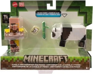 2024 Minecraft 15 Aniversario Figura Paquete de 2: JUNGLE CARTOGRAPHER & PANDA Nuevo - Imagen 1 de 2