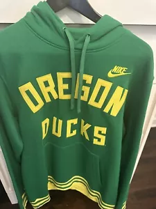 NEW Oregon Ducks Nike Retro Logo Pullover Hoodie Sweatshirt Men's UO NCAA Green - Picture 1 of 7