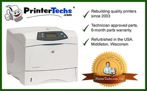 HP Laserjet 4300DN upgraded with metal swing plate and Long Life Fuser - Picture 1 of 6