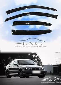 For BMW 3 Series E46 1999-2005 Sedan Window Visor Vent Sun Shade Rain Guard Door - Picture 1 of 6
