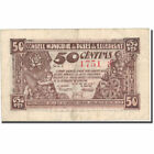 [#803403] Geldschein, Spanien, LLOBREGA, 50 Centimes, corne d&#39;abondance, 1937, 1