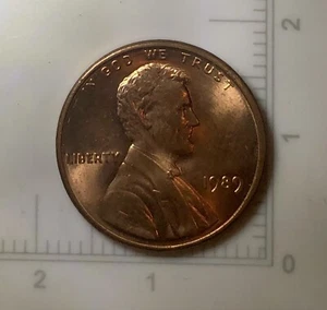 1989 P Lincoln Cent Coin Die Crack On Head & Reverse Rim Error - Picture 1 of 5