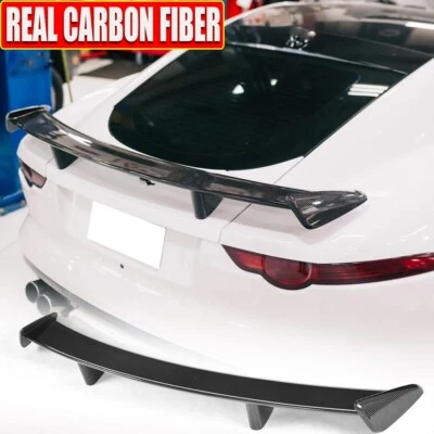 Alerón de maletero trasero de carbono real para Jaguar F-TYPE cupé 2014-21 Foto 1 de 4