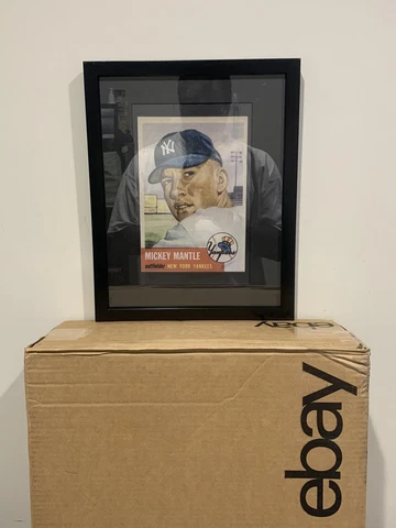 1953 Topps Mickey Mantle (Custom Mini Poser) Frame Not Included (READ) Cover
