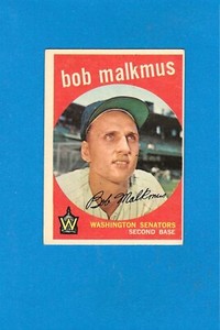 1959 Topps #151 Bob Malkmus Senators EX