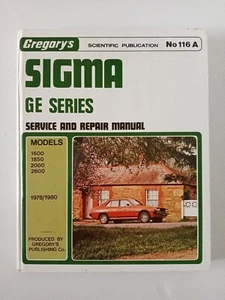 Gregory's Sigma GE Series Service And Repair Car Manual 116A (Hardcover 1981) - Picture 1 of 12