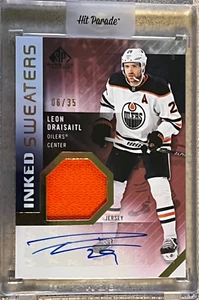 Leon Draisaitl Inked Sweaters Auto /35 2021-22 Upper Deck SP Game Used #IS-LD - Bild 1 von 2