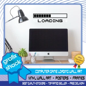 COMPUTERSPIEL LADEN Vinyl Wandaufkleber Aufkleber Retro GAMING Wandkunst JEDE FARBE - Bild 1 von 6