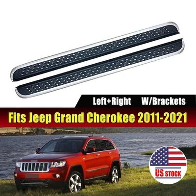 Foot Steps fit for Jeep Grand Cherokee 2011-2021 Running Boards Side Steps Nerf - Image 1 of 4