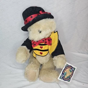 Vermont Teddy Bear 'Love Bugs' I Love You Heart Bowtie Valentines Romantic - Picture 1 of 7