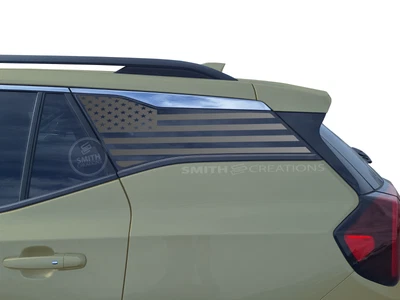 Fits 2018-25 GMC Terrain Rear Side Window Standard American Flag Window Decal Foto 1 de 3