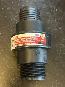 Ace 1-1/4 in. Dia. ABS Plastic Sump Pump Check Valve MFG 40005 - Picture 1 of 1