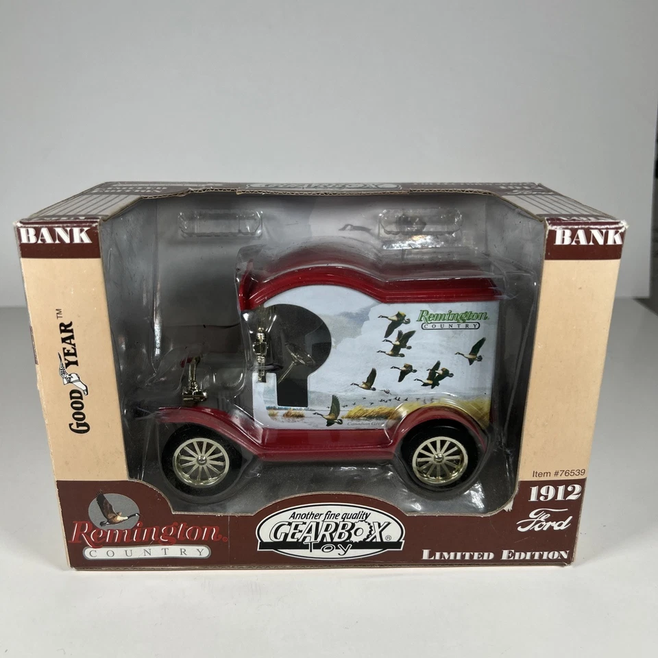 Gearbox Remington Country Duck Hunting 1912 年 T 型卡车硬币银行 76539 — 第 1/4 张图片