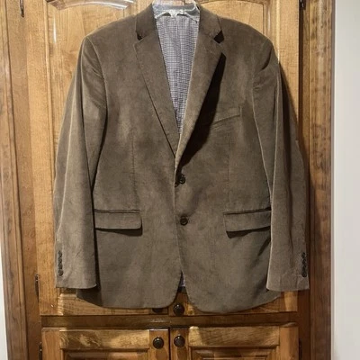 Blazer Saddlebred Para Hombres Talla 42R Marrón Pana Dos Botones Abrigo Deportivo Traje Chaqueta Foto 1 de 4