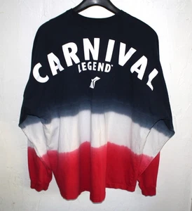 Camiseta Carnival Legend Cruise Ship 2XL Manga Larga Spirit Jersey Rojo Blanco Azul - Imagen 1 de 6