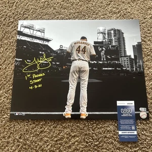 SAN DIEGO PADRES- JOE MUSGROVE AUTOGRAFO FIRMATO 16x20 FOTO FOTO FOTO USA SM COA - Foto 1 di 6
