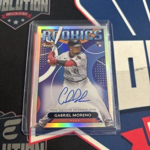 2023 Topps Finest Gabriel Moreno Rookies auto on card - Picture 1 of 2