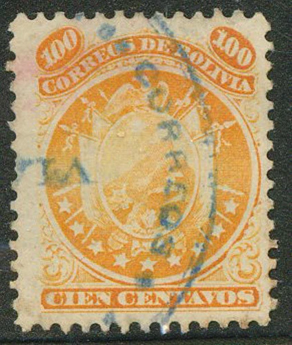 BOLIVIA Yvert # 12 Used VF - Image 1 of 1