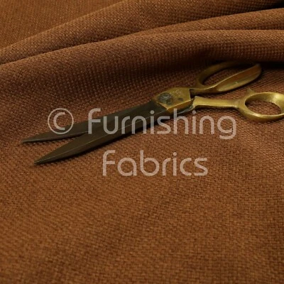 Tela de mobiliario cortina de terciopelo suave texturizada marrón bronceado Foto 1 de 4