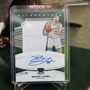 2020-21 Panini Crown Royale Brook Lopez Milwaukee Bucks SP Autograph Relic#31/99 - Picture 1 of 5