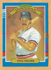 CECIL FILDER DETROIT TIGERS DIAMOND KINGS #3 - DONRUSS CASI NUEVO-COMO NUEVO 1991 - Imagen 1 de 2