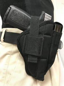 Fondina pistola OWB adatta per Glock G48 ProTech outdoor cintura nylon nero o clip on - Foto 1 di 14