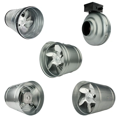 VONLIS Axial Rohrventilator Rohrlüfter Zuluft Abluft Ventilator Kanal Lüfter Wickelrohr