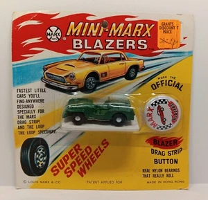 Vtg MARX (1960's) Hong Kong, Green JEEP, MOC BP Blister Pack, Pin Button "RARE" - Picture 1 of 6