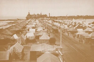 San Diego California Historical Society Coronado Tent City In 1904 Postcard - Picture 1 of 2
