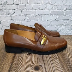 VTG Rare! LAUREN RALPH LAUREN Women's Brown Leather Loafers US 8.5 B Restored - Picture 1 of 14