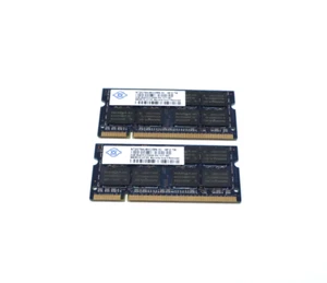 Lot Of 2 NANYA NT2GT64U8HD0BN-3C 2GB 2RX8 Sodimm Memory Module - Picture 1 of 4