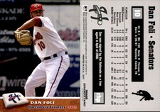 Dan Foli 2007 Grandstand Harrisburg Senators #10 Card *AutographDen*